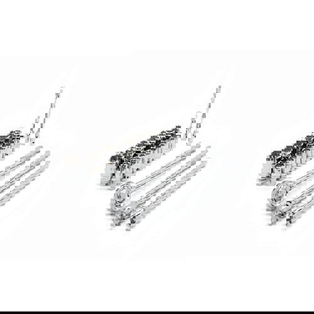 Standard Socket Set: 21 Pc, 3/4